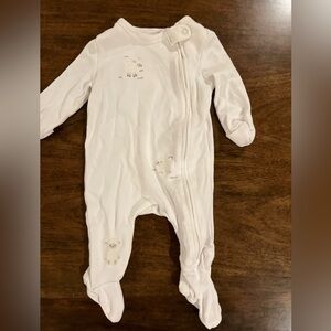 Pottery Barn kids NB onesie- w/ ft the softest sweet baby sheep embellishment